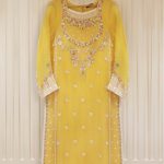 Two Piece Pure Chiffon Heavily Embroidered Shirt With Printed Dupatta1