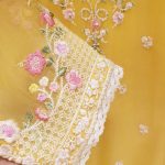 Two Piece Pure Chiffon Heavily Embroidered Shirt With Printed Dupatta3