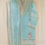 Two Piece Pure Organza Shirt With Dupatta