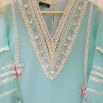 Two Piece Pure Organza Shirt With Dupatta2