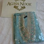 Two Piece Pure Organza Shirt With Dupatta6