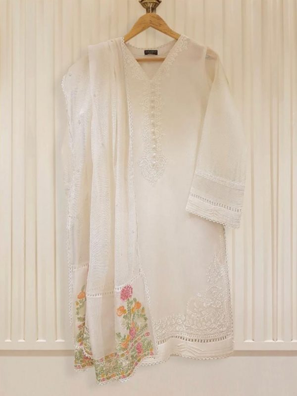 Embroidered Cotton net shirt