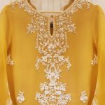 Embroidered Organza shirt, Silk Dupatta2